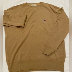 Maison Kitsune - Fine wool - Large - Camel color